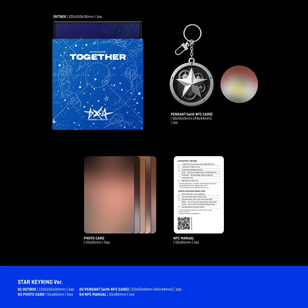 TOMORROW X TOGETHER TXT [THE STAR CHAPTER : TOGETHER] Star Keyring Ver. moa Canada kpop