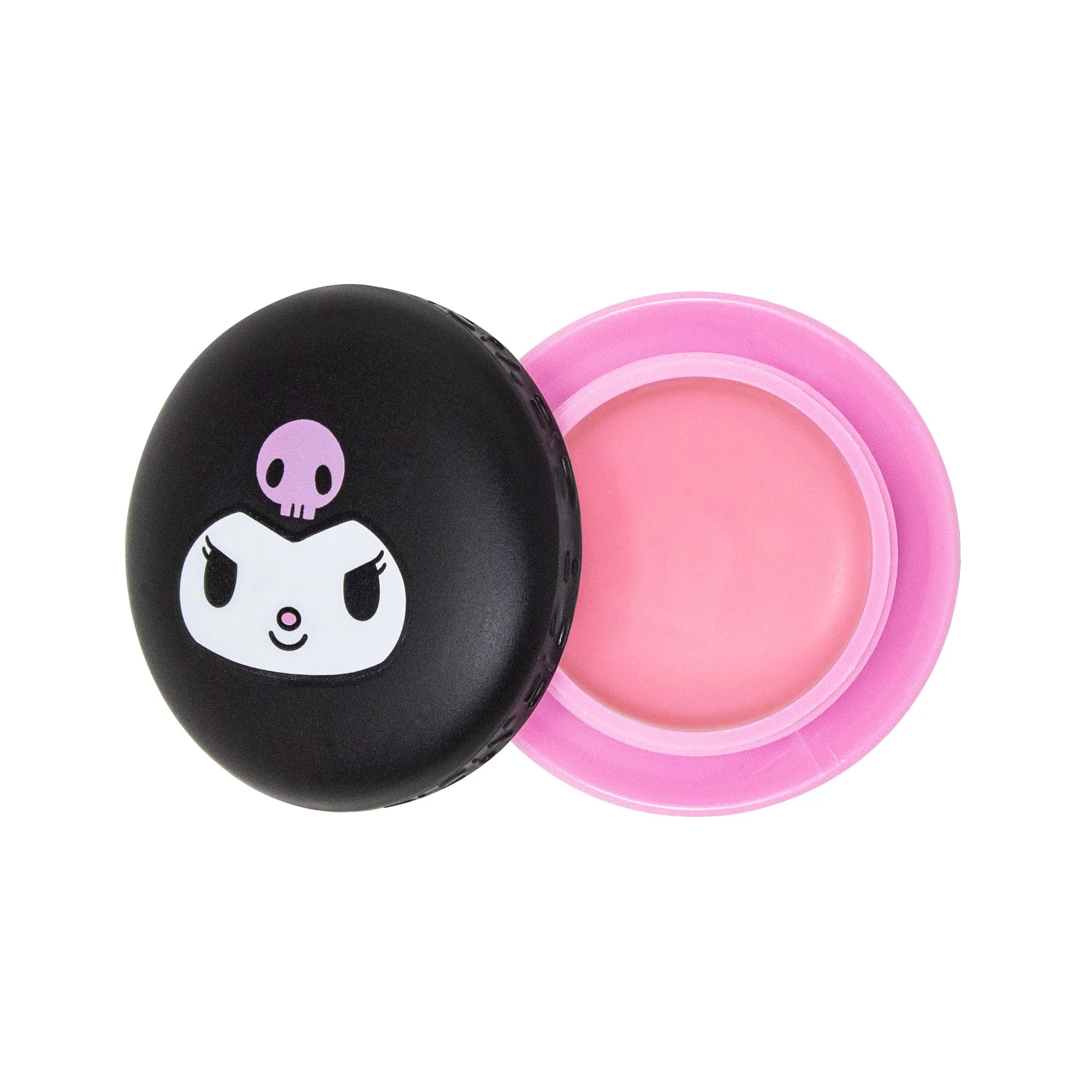 The Crème Shop x Hello Kitty - Kuromi Raspberry Cream Puff Macaron Lip Balm  asian authentic genuine original korean skincare montreal toronto calgary canada thekshop thekshop.ca natural organic vegan cruelty-free cosmetics kbeauty vancouver free shipping clean beauty routine skin makeup
