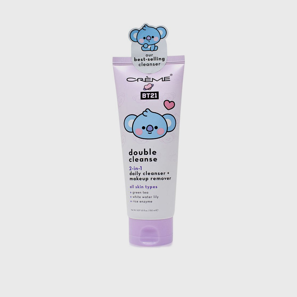 The Crème Shop x BT21 KOYA Double Cleanse 2-In-1 Facial Cleanser - Klean Beauty™️  asian authentic genuine original korean skincare montreal toronto calgary canada thekshop thekshop.ca natural organic vegan cruelty-free cosmetics kbeauty vancouver free shipping clean beauty routine skin makeup kpop stayz stan fandom photocard stray kids treasure ateez atiny dix30 brossard
