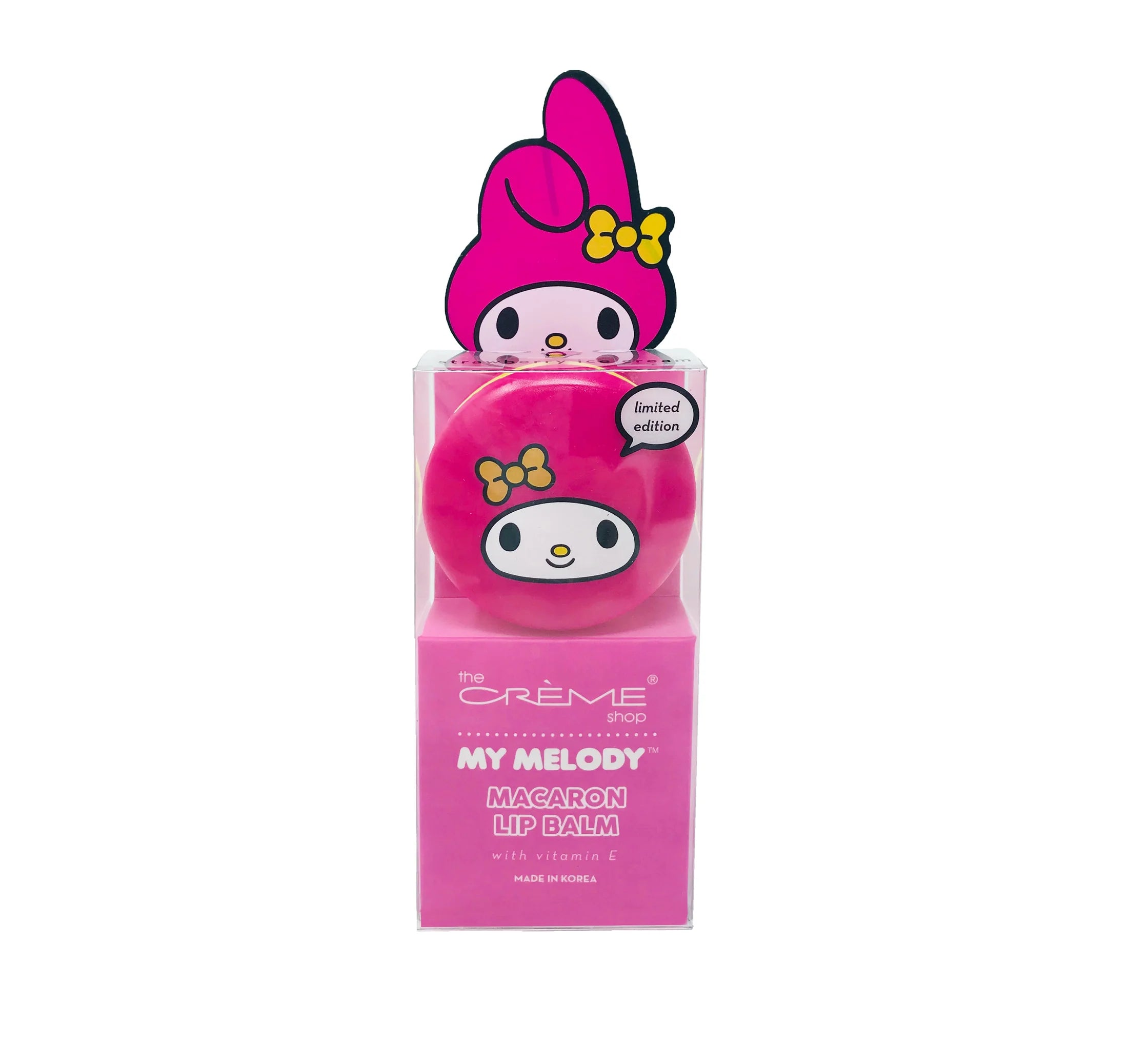 Baume à lèvres My Melody Macaron de The Crème Shop x Hello Kitty