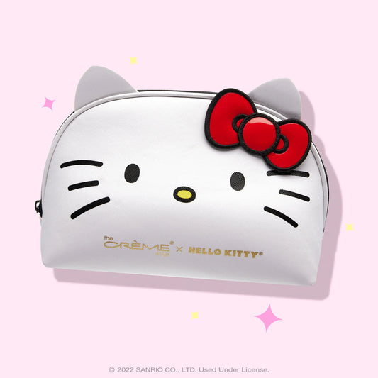 The Crème Shop x Hello Kitty Travel Makeup Pouch asian authentic genuine original korean skincare montreal toronto calgary canada thekshop thekshop.ca natural organic vegan cruelty-free cosmetics kbeauty vancouver free shipping clean beauty routine skin makeup kpop stayz stan fandom photocard stray kids treasure ateez atiny dix30 brossard