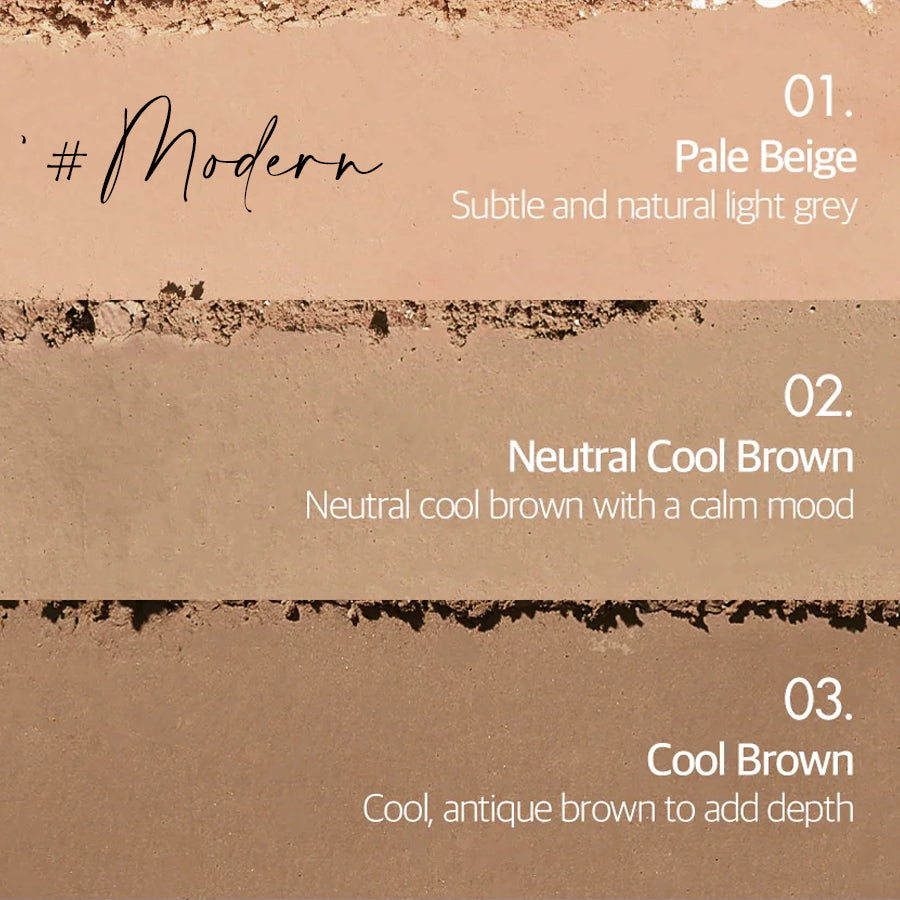 Too Cool For School Artclass By Rodin Shading Master Korean contouring palette swatch in modern neutral cool shades