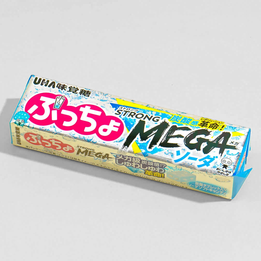 UHA Mikakuto Puccho Stick Strong Soda 10 candies Japanese snack 