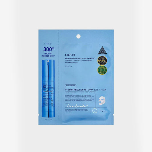 VT Hydrop Reedle Shot 300hL 2 Step Mask asian authentic genuine original korean skincare montreal toronto calgary canada thekshop thekshop.ca natural organic vegan cruelty-free cosmetics kbeauty vancouver free shipping clean beauty routine skin makeup kpop stayz stan fandom photocard stray kids treasure ateez atiny dix30 brossard ddo st-bruno new store