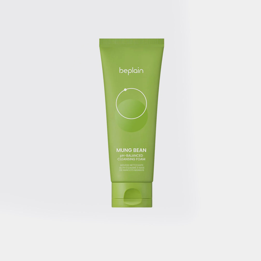 beplain Mung Bean pH-Balanced Cleansing Foam 80ml – gentle Korean facial cleanser