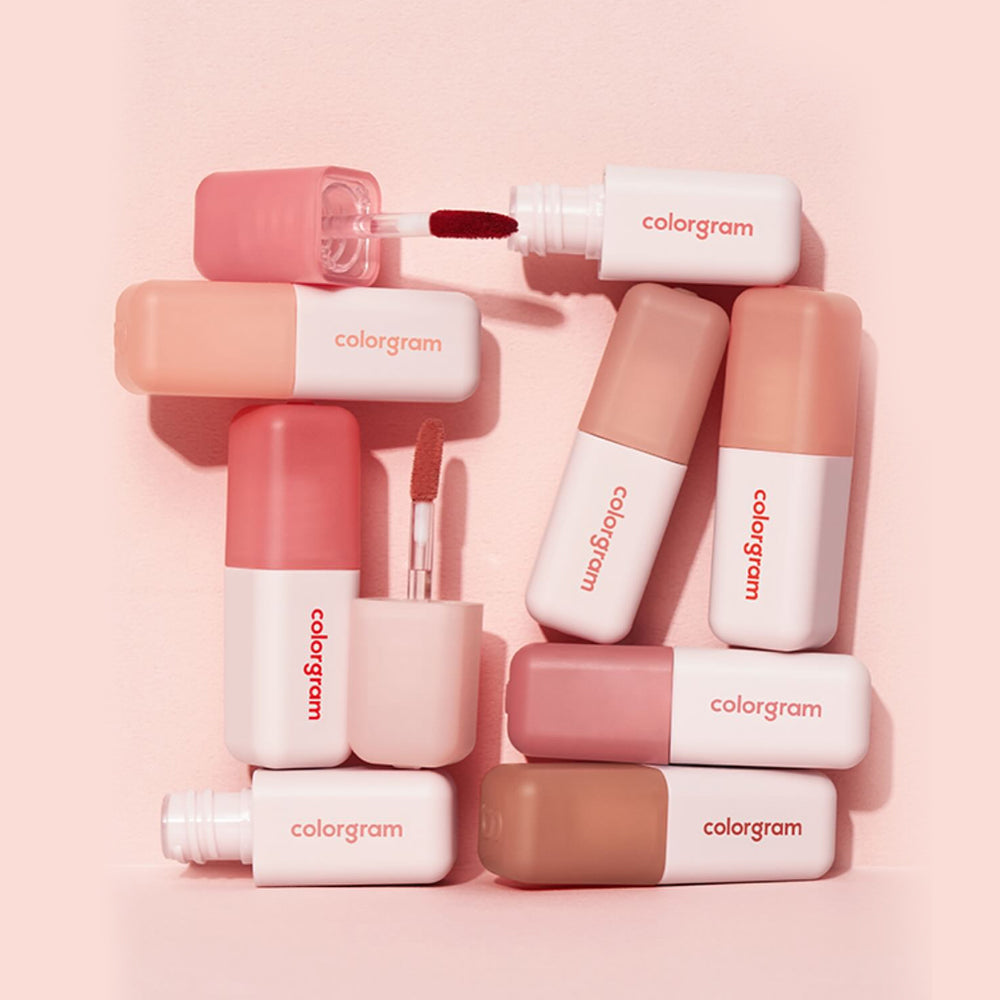 colorgram Nude Blur Tint lovely Pink a Korean lip tint for soft, blurred natural matte finish with a long-lasting effect. 