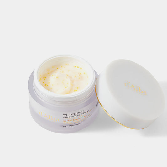 d'Alba White Truffle Oil Capsule Cream asian authentic genuine original korean skincare montreal toronto calgary canada thekshop thekshop.ca natural organic vegan cruelty-free cosmetics kbeauty vancouver free shipping clean beauty routine skin makeup kpop stayz stan fandom photocard stray kids treasure ateez atiny dix30 brossard ddo st-bruno new store