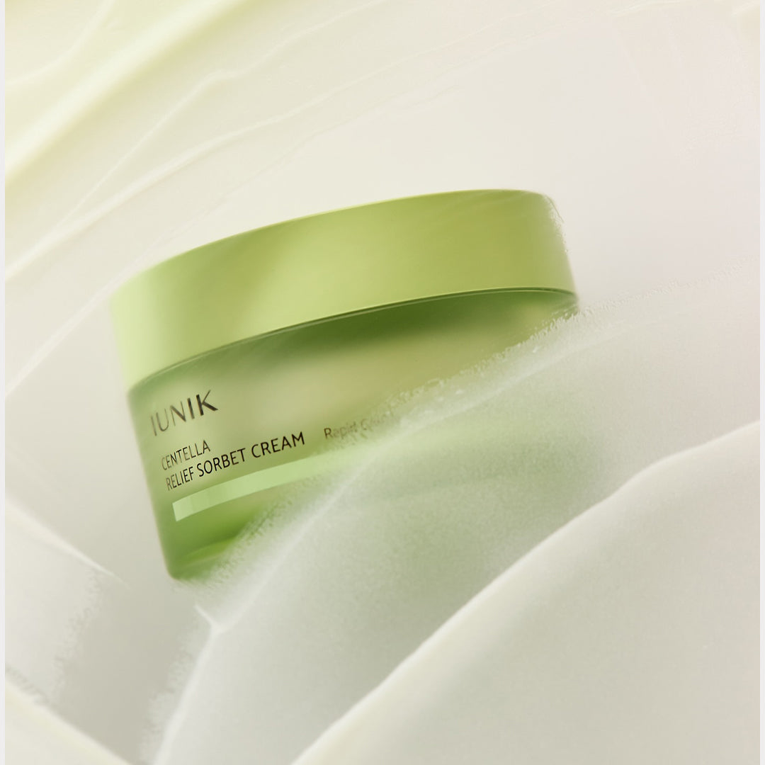 iUNIK Centella Relief Sorbet Cream asian authentic genuine original korean skincare montreal toronto calgary canada thekshop thekshop.ca natural organic vegan cruelty-free cosmetics kbeauty vancouver free shipping clean beauty routine skin makeup kpop stayz stan fandom photocard stray kids treasure ateez atiny dix30 brossard ddo royal mount st-bruno new store