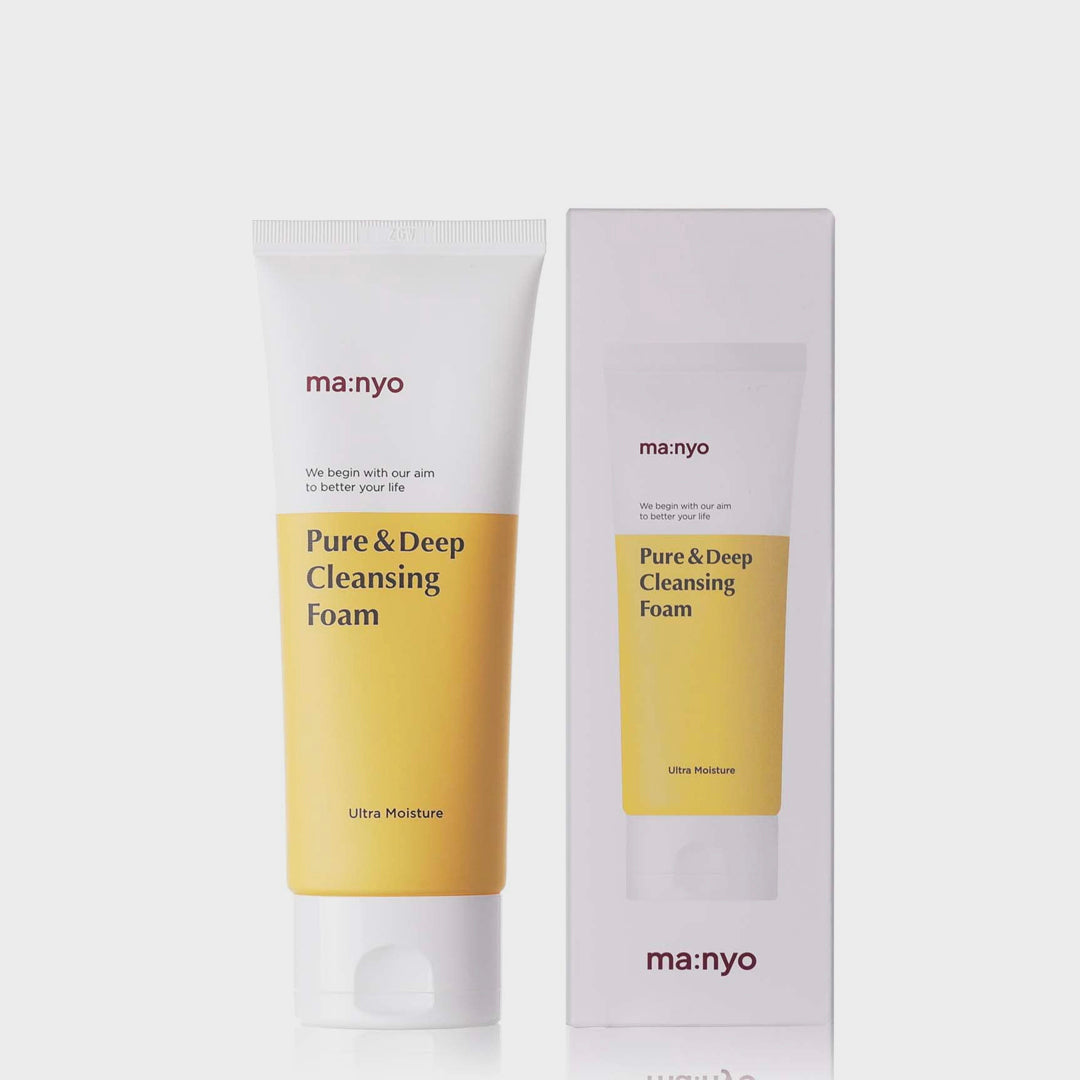 manyo Pure Deep Cleansing Foam asian authentic genuine original korean skincare montreal toronto calgary canada thekshop thekshop.ca natural organic vegan cruelty-free cosmetics kbeauty vancouver free shipping clean beauty routine skin makeup kpop stayz stan fandom photocard stray kids treasure 