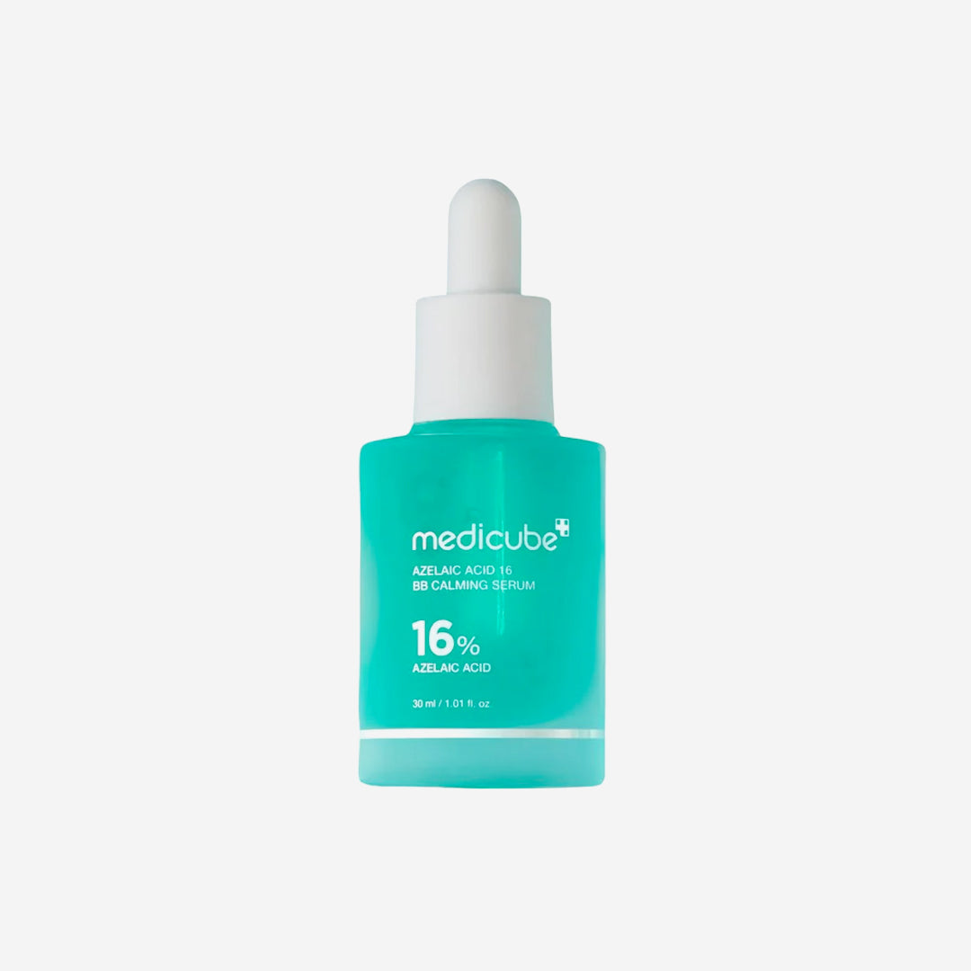 Medicube Azelaic Acid 16% Calming Serum bottle on a white background asian authentic genuine original korean skincare montreal toronto calgary canada thekshop thekshop.ca natural organic vegan cruelty-free cosmetics kbeauty vancouver free shipping clean beauty routine skin makeup kpop stayz stan fandom photocard stray kids treasure ateez atiny dix30 brossard ddo royal mount st-bruno new store