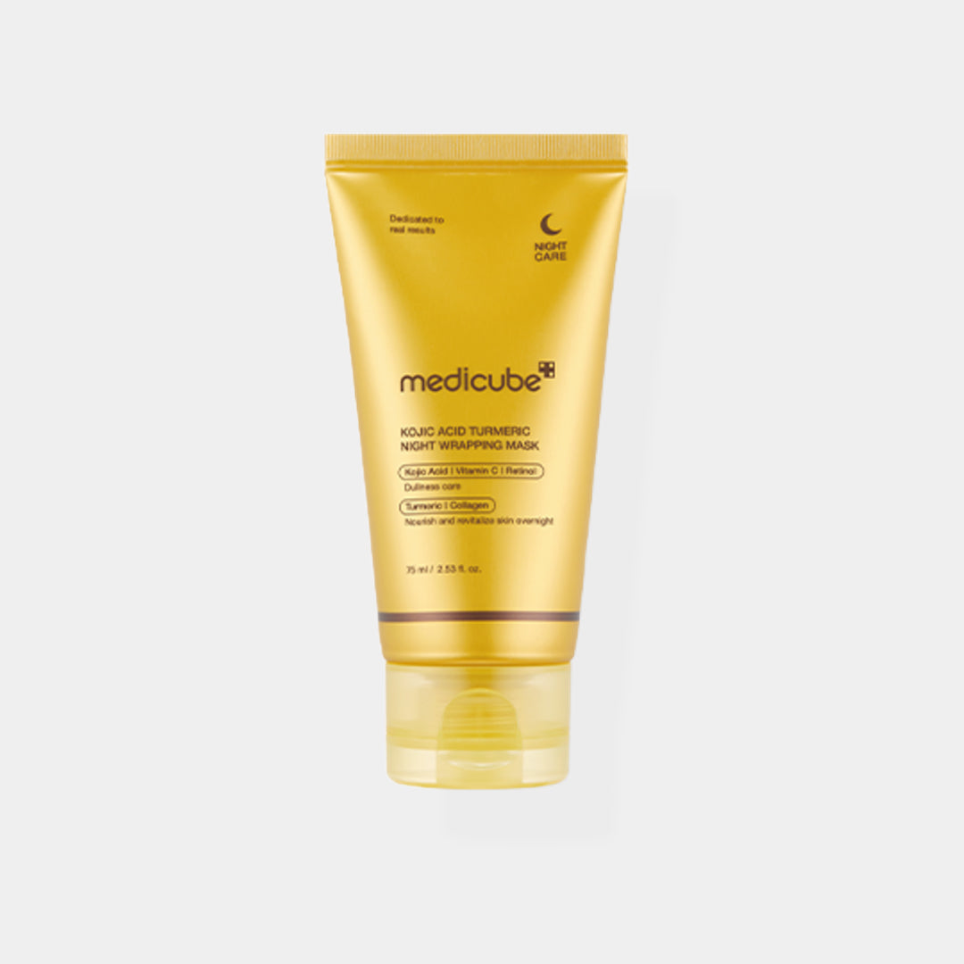 medicube Kojic Acid Turmeric Night Wrapping Mask asian authentic genuine original korean skincare montreal toronto calgary canada thekshop thekshop.ca natural organic vegan cruelty-free cosmetics kbeauty vancouver free shipping clean beauty routine skin makeup kpop stayz stan fandom photocard stray kids treasure ateez atiny dix30 brossard ddo st-bruno new store
