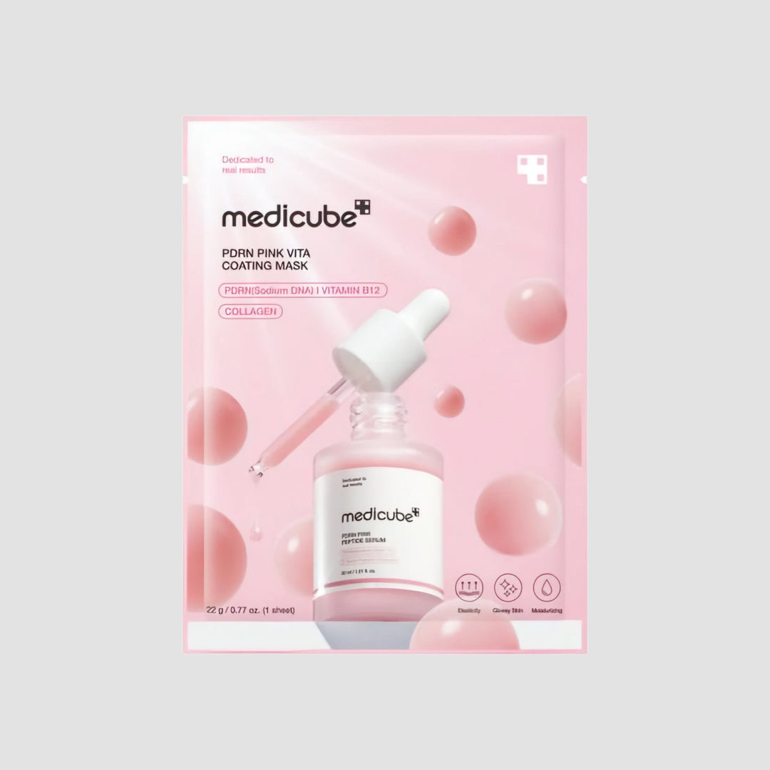 medicube pdrn pink vita coating mask new updated packaging 
