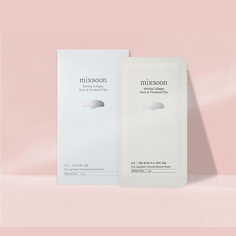 mixsoon Melting Collagen Neck & Forehead Film asian authentic genuine original korean skincare montreal toronto calgary canada thekshop thekshop.ca natural organic vegan cruelty-free cosmetics kbeauty vancouver free shipping clean beauty routine skin makeup kpop stayz stan fandom photocard stray kids treasure ateez atiny dix30 brossard ddo st-bruno new store