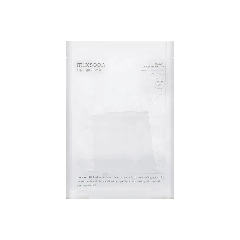 mixsoon Centella Mask Pack asian authentic genuine original korean skincare montreal toronto calgary canada thekshop thekshop.ca natural organic vegan cruelty-free cosmetics kbeauty vancouver free shipping clean beauty routine skin makeup kpop stayz stan fandom photocard stray kids treasure ateez atiny  