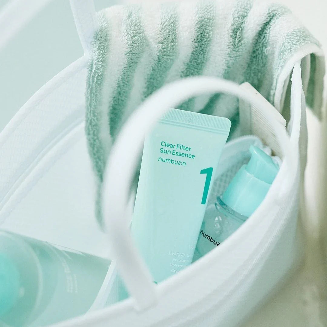 numbuzin No.1 Clear Filter Sun Essence Korean lightweight SPF50 sunscreen without white cast 