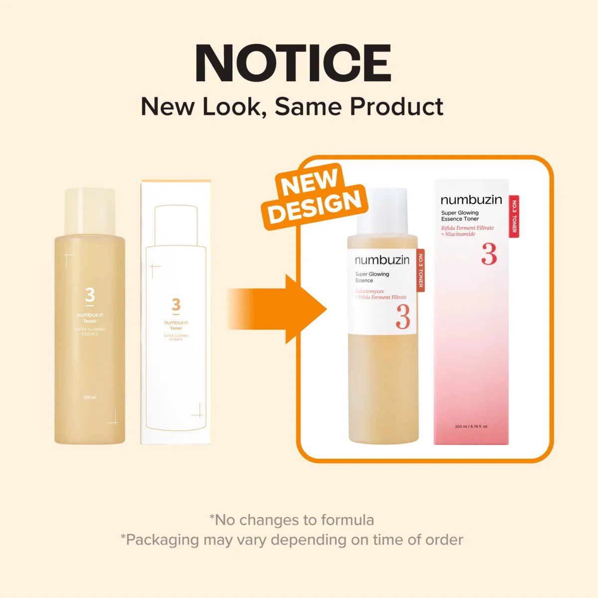 numbuzin No.3 Super Glowing Essence Toner a Korean powerhouse of fermented complex including Bifida, Lactobacillus, and Galactomyces that enhances skin tone and texture.
