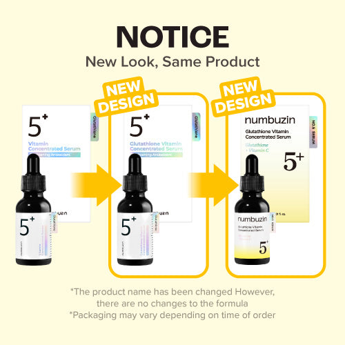 numbuzin No.5 Vitamin Concentrated Serum Korean skin brightening treatment for dark spot suitable for sensitive skin