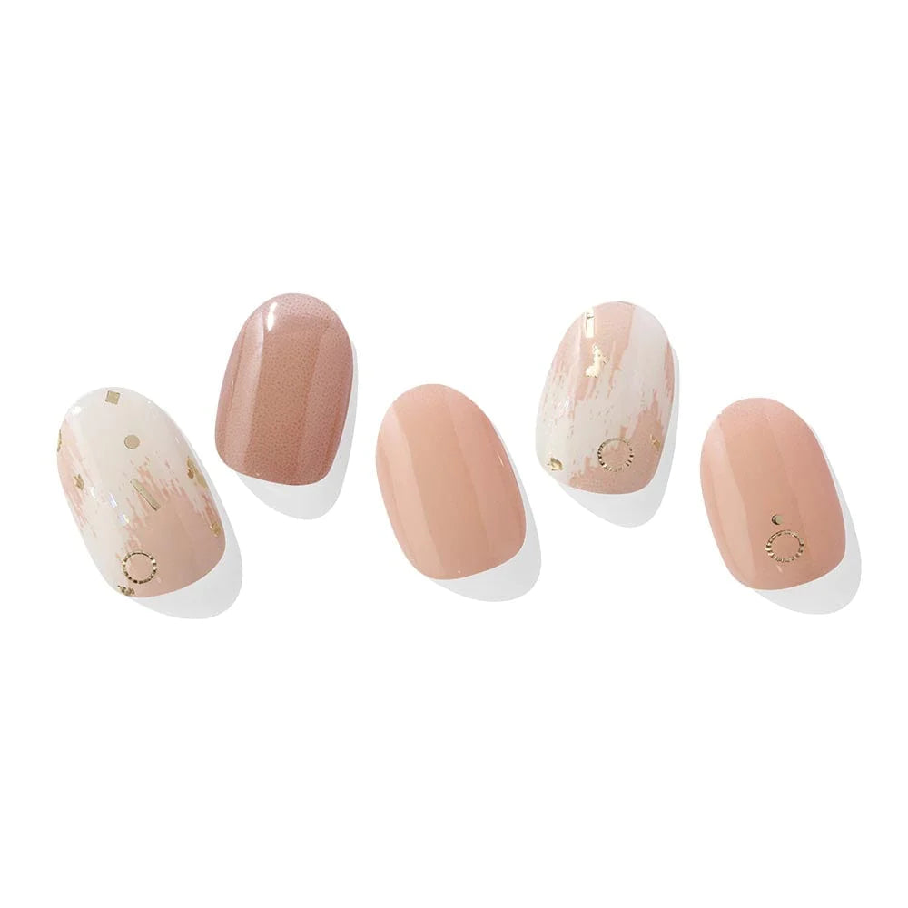 ohora Semi Cured Gel Nail Strips N Almond Blossom diy gel extension manicure design art asian authentic genuine original korean skincare montreal toronto calgary canada thekshop thekshop.ca natural organic vegan cruelty-free cosmetics kbeauty vancouver free shipping clean beauty routine skin makeup