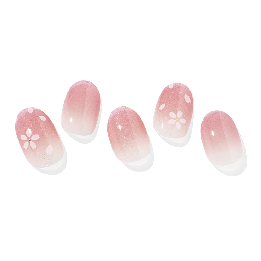 ohora Semi Cured Gel Nail Strips N Blossom  diy gel extension manicure design art asian authentic genuine original korean skincare montreal toronto calgary canada thekshop thekshop.ca natural organic vegan cruelty-free cosmetics kbeauty vancouver free shipping clean beauty routine skin makeup