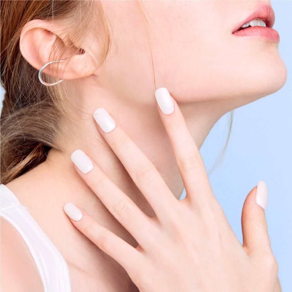 ohora Semi Cured Gel Nail Strips N Clean White diy gel extension manicure design art asian authentic genuine original korean skincare montreal toronto calgary canada thekshop thekshop.ca natural organic vegan cruelty-free cosmetics kbeauty vancouver free shipping clean beauty routine skin makeup