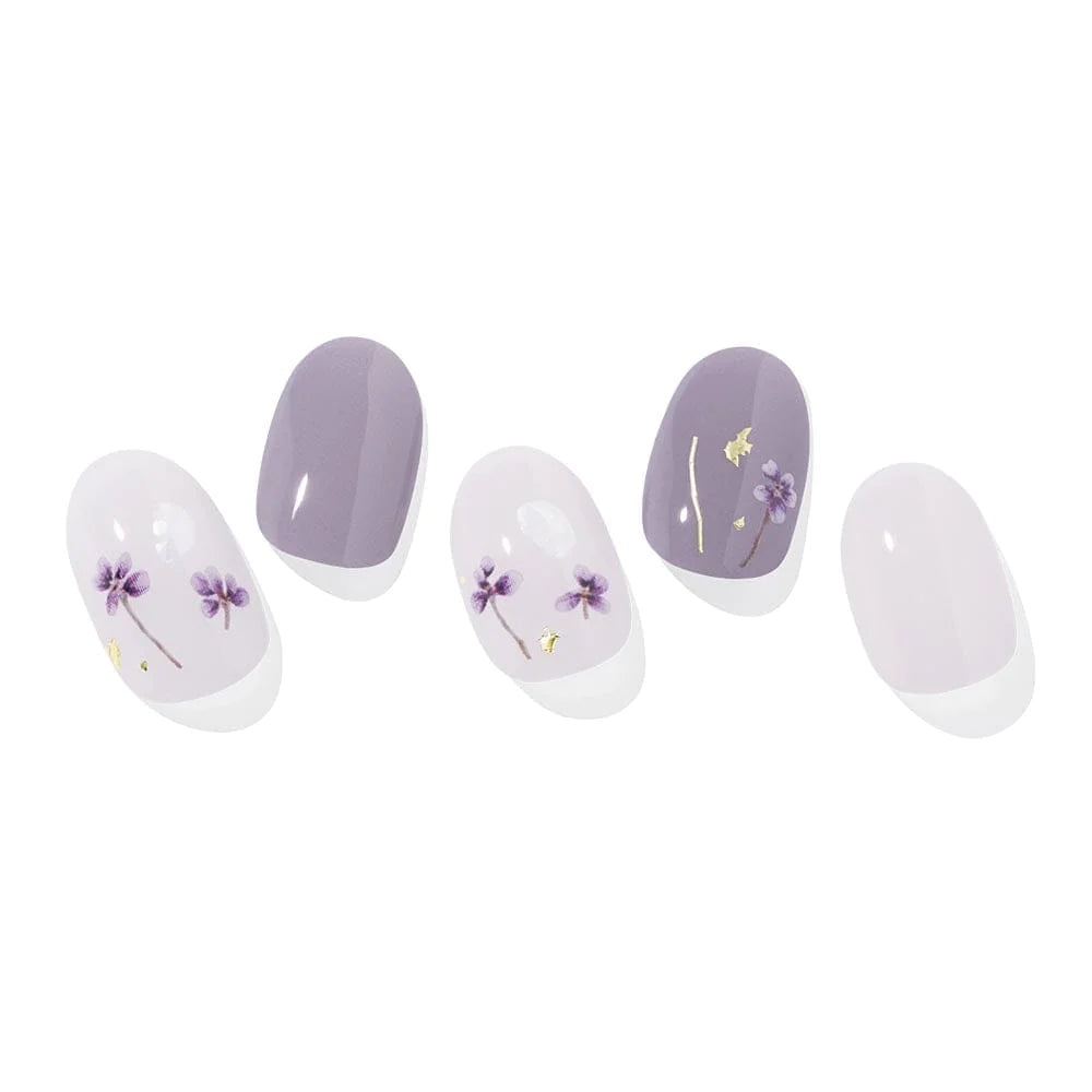ohora Semi Cured Gel Nail Strips N Dancing Flower  diy gel extension manicure design art asian authentic genuine original korean skincare montreal toronto calgary canada thekshop thekshop.ca natural organic vegan cruelty-free cosmetics kbeauty vancouver free shipping clean beauty routine skin makeup