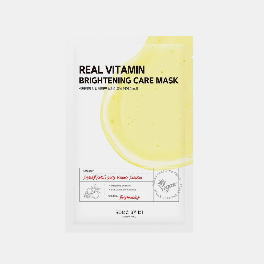 some by mi real vitamin brightening care mask asian authentic genuine original korean skincare montreal toronto calgary canada thekshop thekshop.ca natural organic vegan cruelty-free cosmetics kbeauty vancouver free shipping 