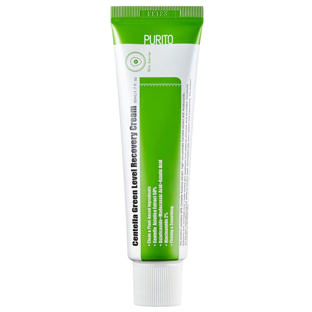 PURITO CENTELLA GREEN LEVEL RECOVERY CREAM - 50ML thekshop korean skincare cosmetics canada montreal toronto