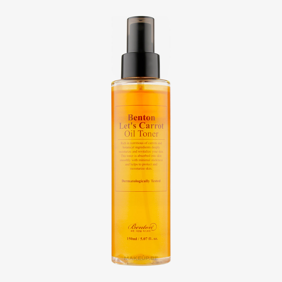 Benton Let’s Carrot Oil Toner asian authentic genuine original korean skincare montreal toronto calgary canada thekshop thekshop.ca natural organic vegan cruelty-free cosmetics kbeauty vancouver free shipping