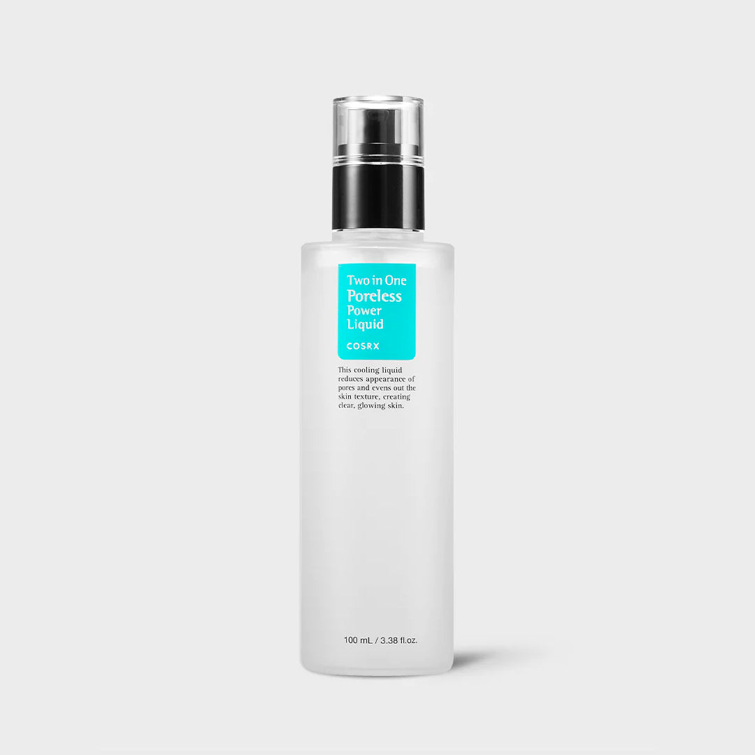 COSRX Two in One Poreless Power Liquid 100ml Korean gentle exfoliating toner pore refining treatment with willow bark water BHA for enlarged pores 