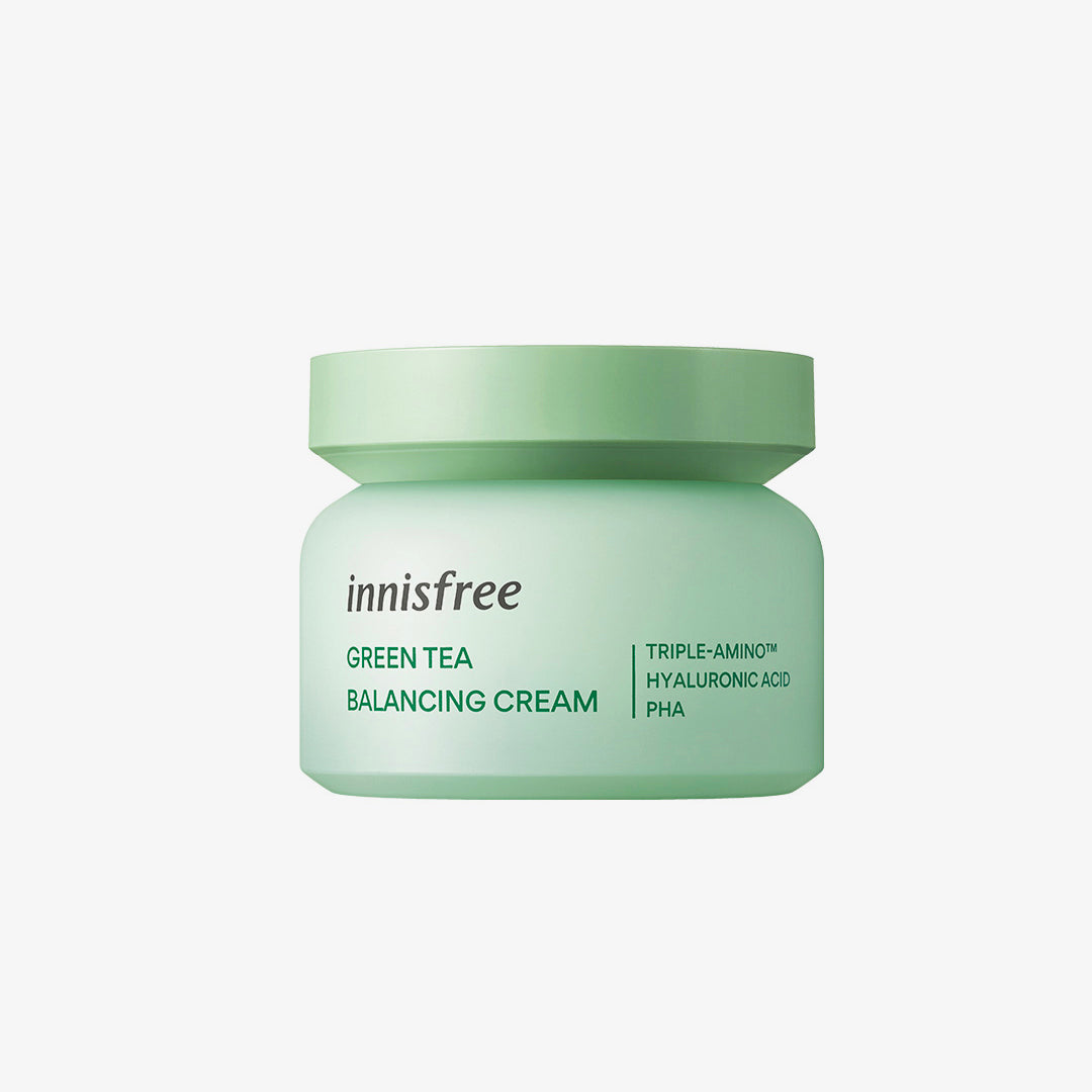 asian authentic genuine original korean skincare montreal toronto calgary canada thekshop thekshop.ca natural organic vegan cruelty-free cosmetics kbeauty vancouver free shipping  INNISFREE Green Tea Balancing Cream (Renewal, 2022)