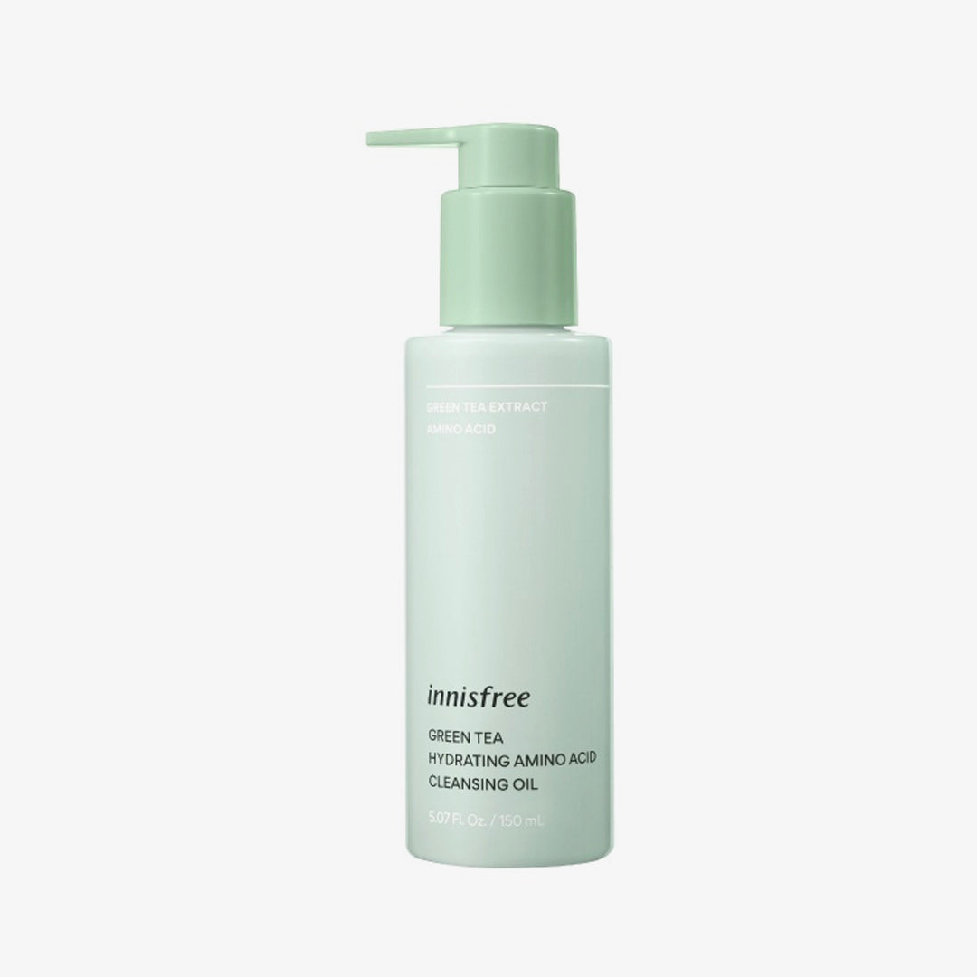 Innisfree Green Tea Hydrating Amino Acid Cleansing Oil asian authentic genuine original korean skincare montreal toronto calgary canada thekshop thekshop.ca natural organic vegan cruelty-free cosmetics kbeauty vancouver free shipping  