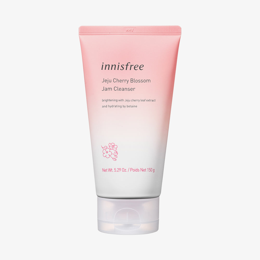 Innisfree Jeju Cherry Blossom Jam Cleanser asian authentic genuine original korean skincare montreal toronto calgary canada thekshop thekshop.ca natural organic vegan cruelty-free cosmetics kbeauty vancouver free shipping 