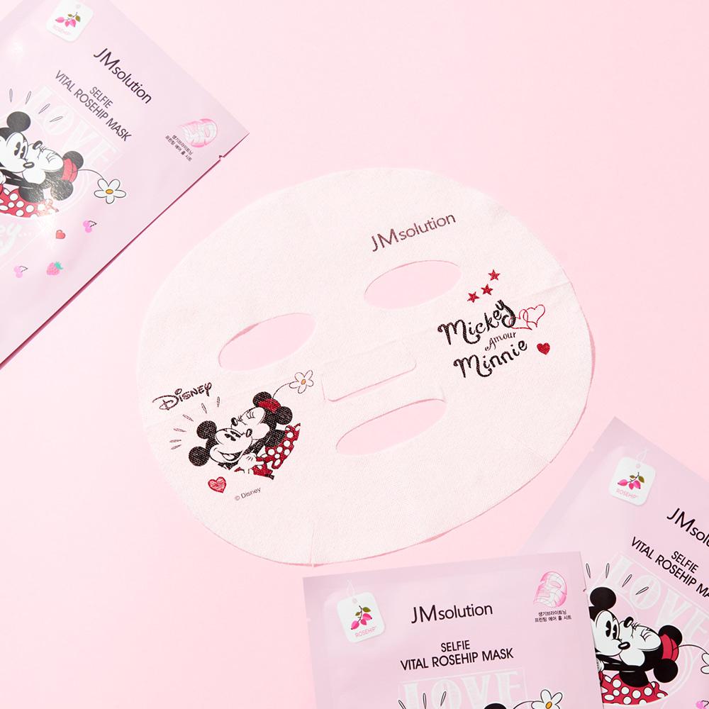 JM Solution x Disney Selfie Vital Rosehip Mask asian authentic genuine original korean skincare montreal toronto calgary canada thekshop thekshop.ca natural organic vegan cruelty-free cosmetics kbeauty vancouver free shipping 