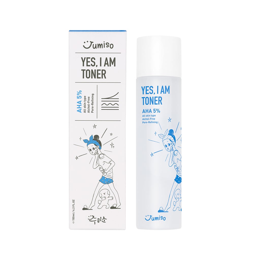 JUMISO Yes, I Am Toner AHA 5% asian authentic genuine original korean skincare montreal toronto calgary canada thekshop thekshop.ca natural organic vegan cruelty-free cosmetics kbeauty vancouver free shipping 