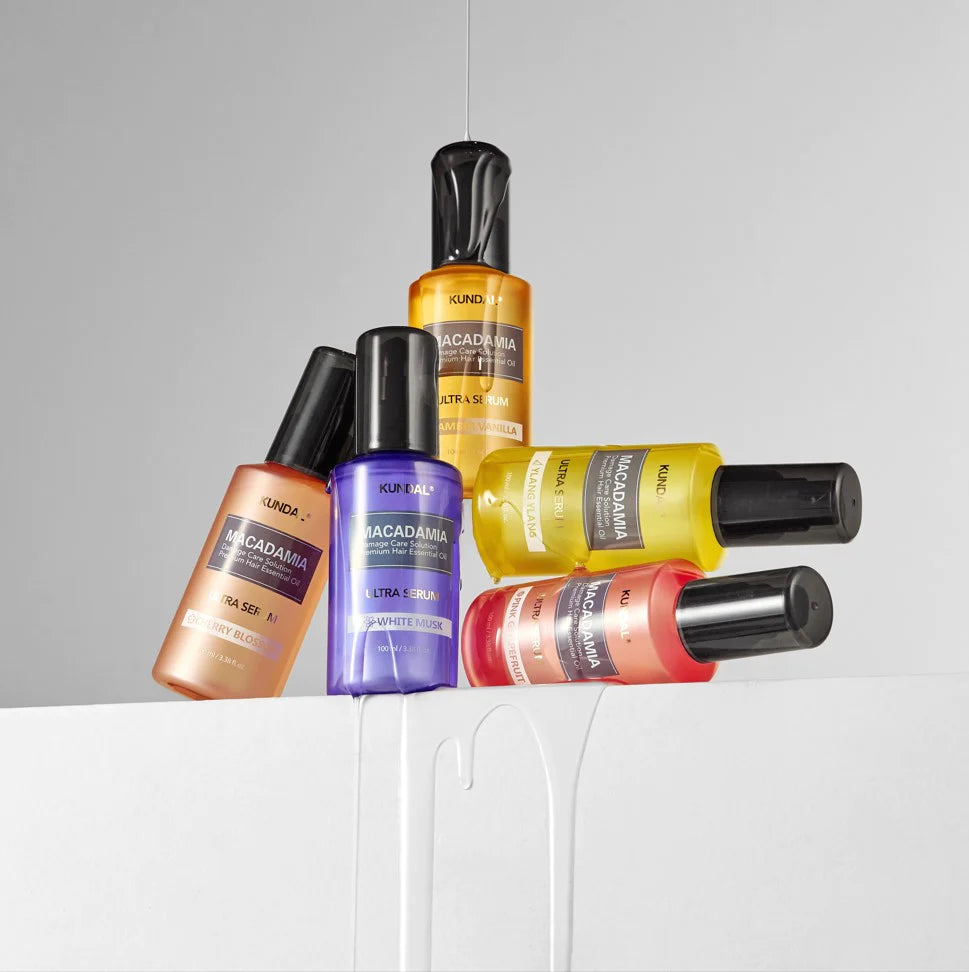 Kundal x TXT Hello Scents Hair Serum Special Edition asian authentic genuine original korean skincare montreal toronto calgary canada thekshop thekshop.ca natural organic vegan cruelty-free cosmetics kbeauty vancouver free shipping clean beauty routine skin makeup kpop tomorrow x together - Baby Powder (Soobin)  - White Musk (Yeonjun) - Ylang Ylang (Beomgyu) - Cherry Blossom (Taehyun) - Pink Grapefruit (Hueningkai)