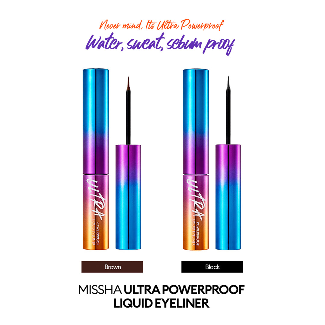 MISSHA Ultra Powerproof Liquid Eyeliner asian authentic genuine original korean skincare montreal toronto calgary canada thekshop thekshop.ca natural organic vegan cruelty-free cosmetics kbeauty vancouver free shipping 