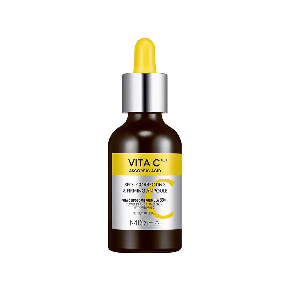 MISSHA Vita C Plus Spot Correcting & Firming Ampoule asian authentic genuine original korean skincare montreal toronto calgary canada thekshop thekshop.ca natural organic vegan cruelty-free cosmetics kbeauty vancouver free shipping 