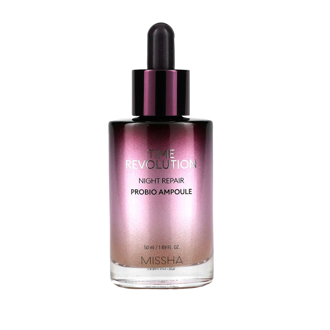 Missha Time Revolution Night Repair Probio Ampoule asian authentic genuine original korean skincare montreal toronto calgary canada thekshop thekshop.ca natural organic vegan cruelty-free cosmetics kbeauty vancouver free shipping 