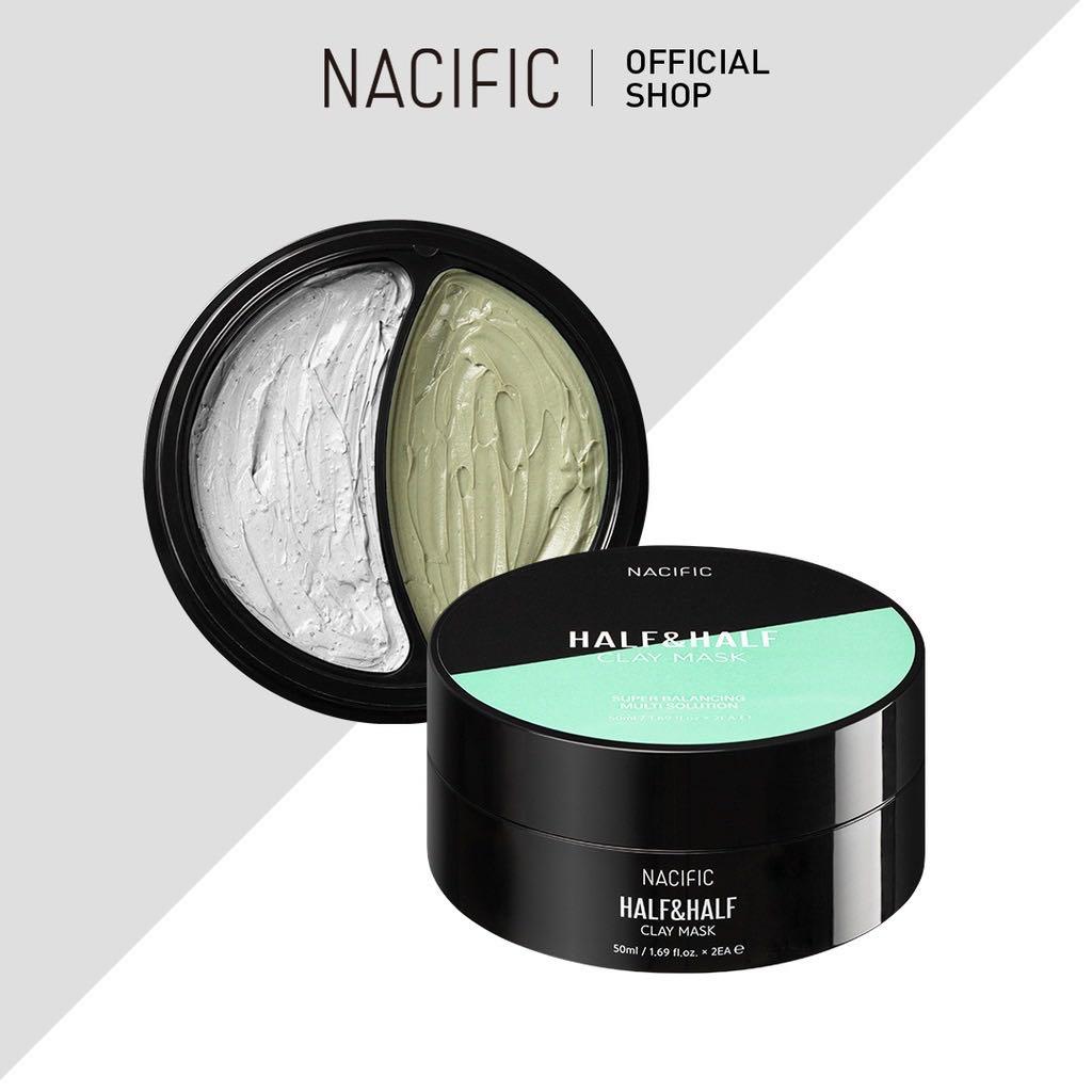 NACIFIC Half & Half Clay Mask asian authentic genuine original korean skincare montreal toronto calgary canada thekshop thekshop.ca natural organic vegan cruelty-free cosmetics kbeauty vancouver free shipping 