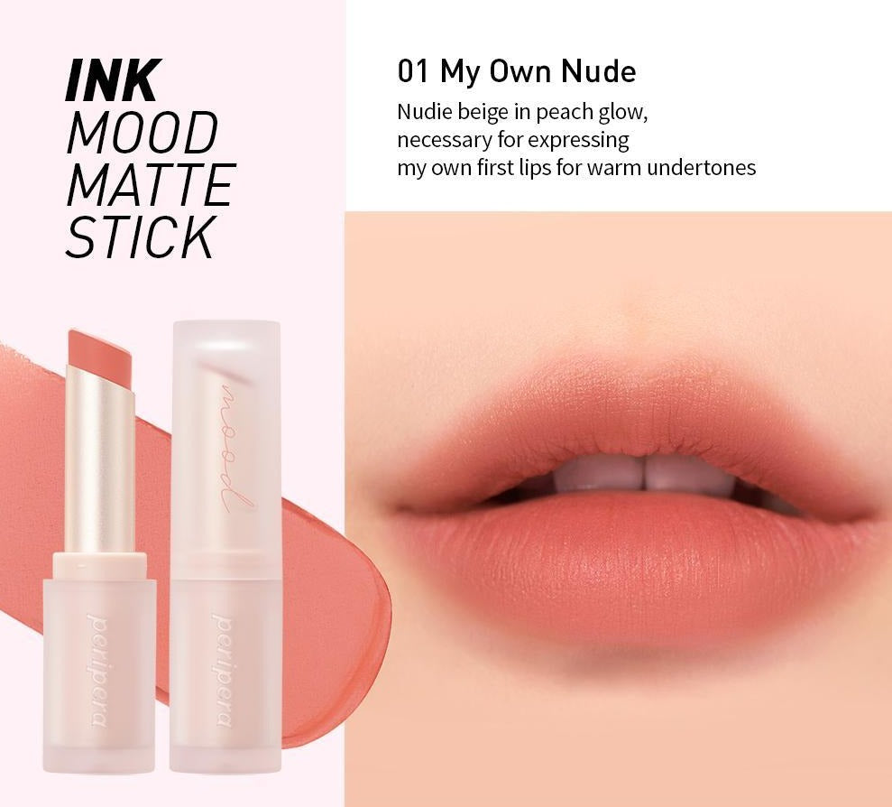 PERIPERA Ink Mood Matte Stick asian authentic genuine original korean skincare montreal toronto canada thekshop thekshop.ca natural organic vegan cruelty-free cosmetics kbeauty vancouver free shipping lipstick liptint kbeauty 