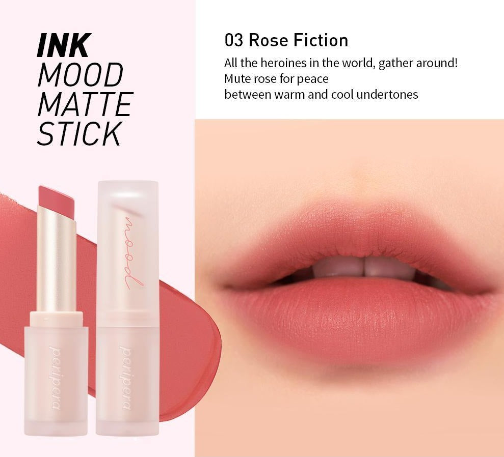 PERIPERA Ink Mood Matte Stick asian authentic genuine original korean skincare montreal toronto canada thekshop thekshop.ca natural organic vegan cruelty-free cosmetics kbeauty vancouver free shipping lipstick liptint kbeauty 