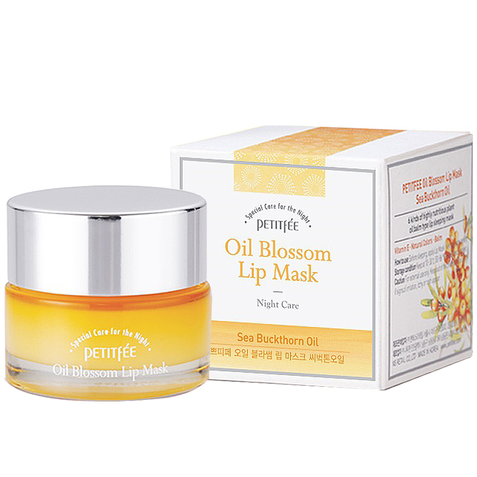 PETITFEE - Oil Blossom Lip Mask Sea Buckthorn Oil asian korean skincare montreal toronto canada thekshop thekshop.ca natural organic vegan cruelty-free cosmetics