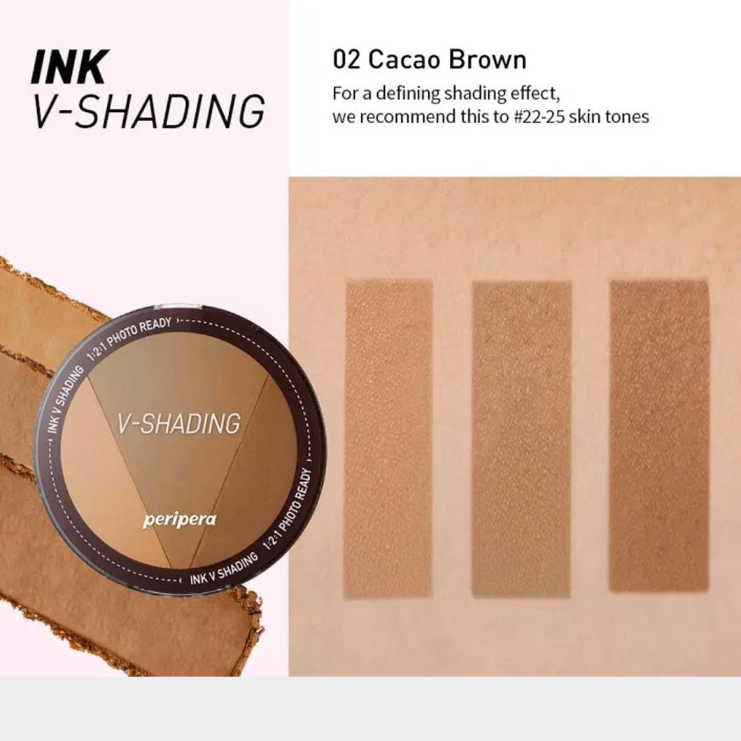 Peripera Ink V Shading 01 almond brown natural asian authentic genuine original korean skincare montreal toronto calgary canada thekshop thekshop.ca natural organic vegan cruelty-free cosmetics kbeauty vancouver free shipping  cacao