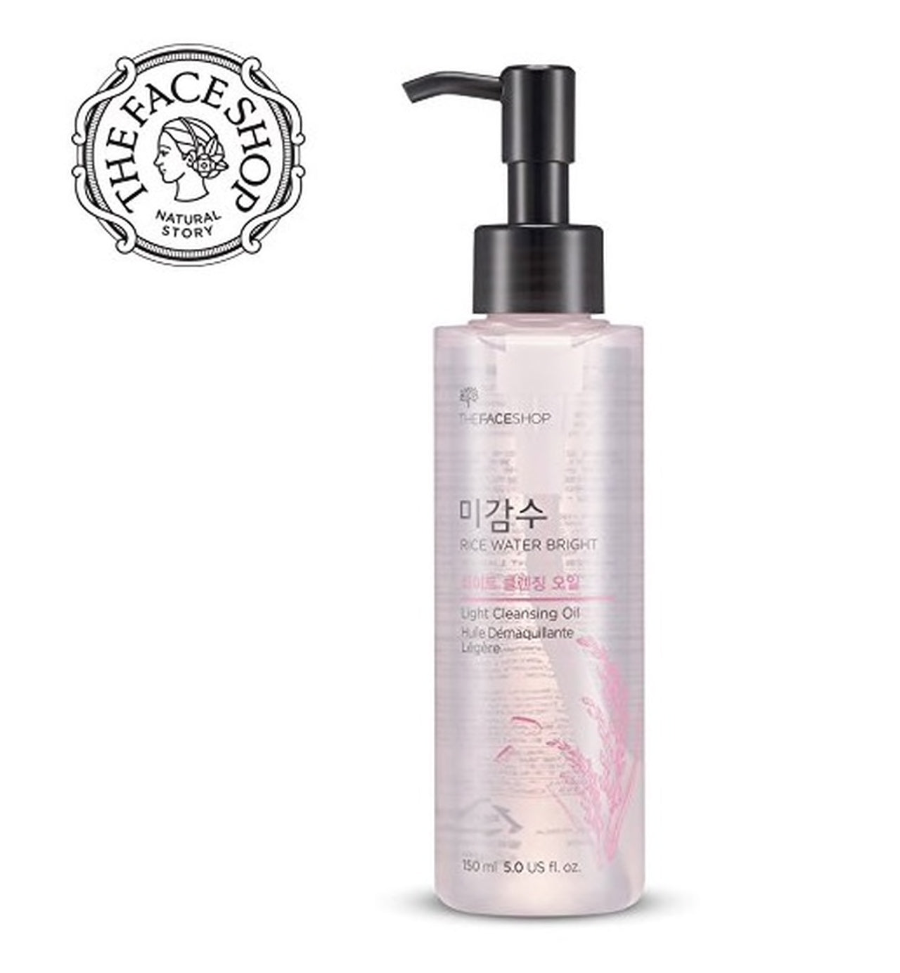 THE FACE SHOP (THEFACESHOP) Rice Water Bright Light Cleansing Oil asian korean skincare montreal toronto canada thekshop thekshop.ca natural organic vegan cruelty-free cosmetics