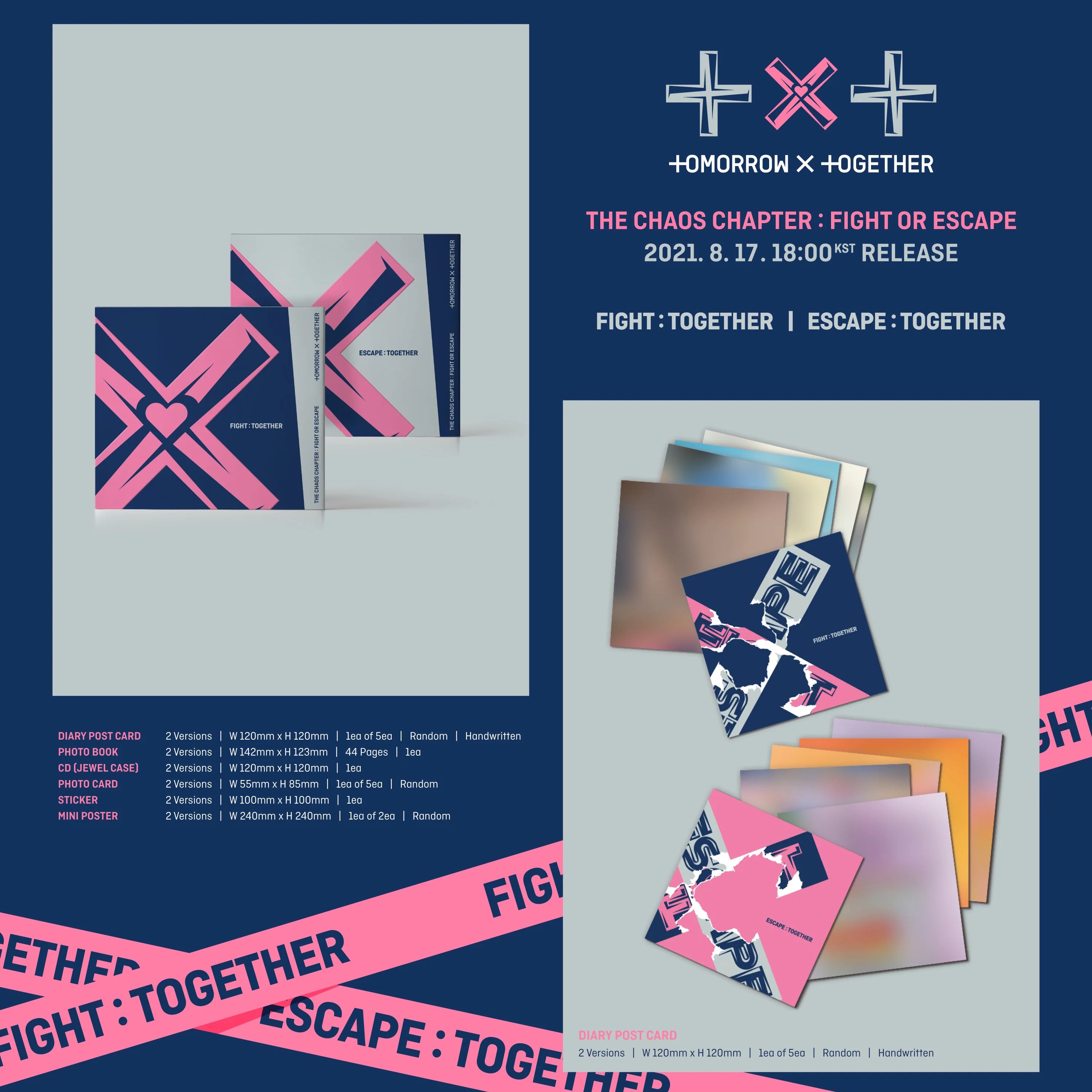 Tomorrow X Together (Txt) Le chapitre du chaos : Combattez ou échappez (Random Ver.)