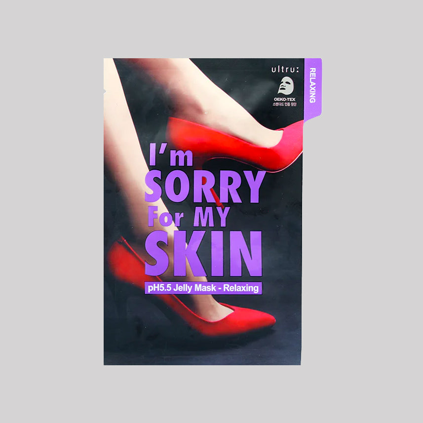 ULTRU I'M SORRY FOR MY SKIN pH 5.5 Relaxing Jelly Mask asian authentic genuine original korean skincare montreal toronto calgary canada thekshop thekshop.ca natural organic vegan cruelty-free cosmetics kbeauty vancouver free shipping 