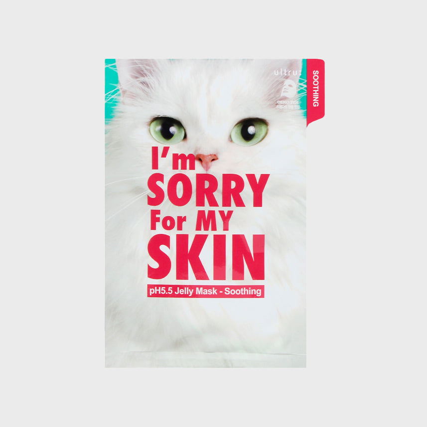 ULTRU I'M SORRY FOR MY SKIN pH 5.5 Soothing Jelly Mask asian authentic genuine original korean skincare montreal toronto calgary canada thekshop thekshop.ca natural organic vegan cruelty-free cosmetics kbeauty vancouver free shipping 