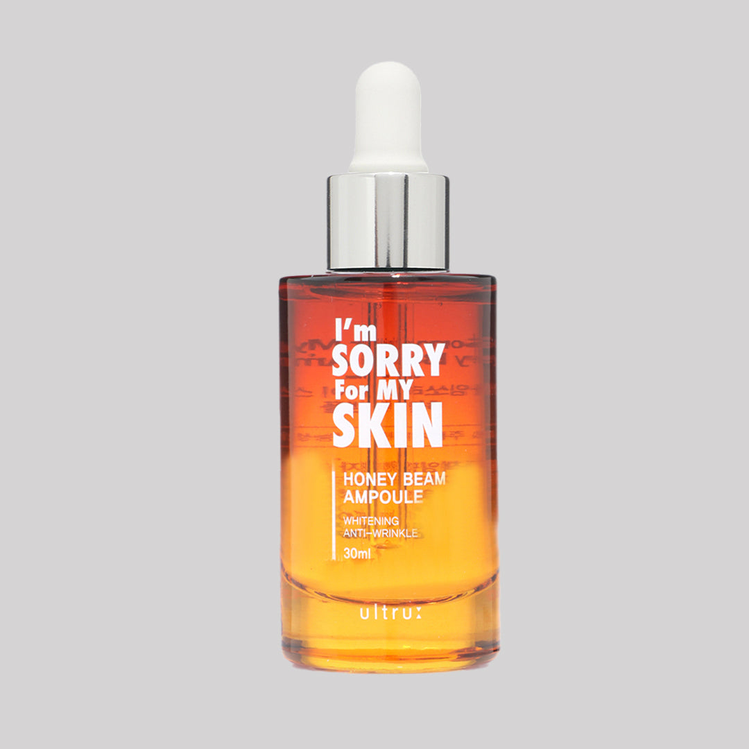 Ultru I'm Sorry for My Skin Honey Beam Ampoule asian authentic genuine original korean skincare montreal toronto calgary canada thekshop thekshop.ca natural organic vegan cruelty-free cosmetics kbeauty vancouver free shipping 