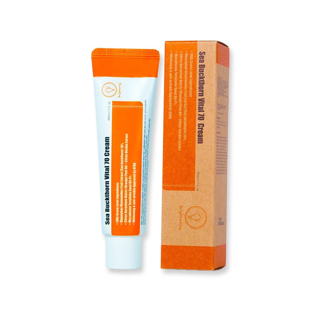 PURITO Sea Buckthorn Vital 70 Cream asian authentic genuine original korean skincare montreal toronto calgary canada thekshop thekshop.ca natural organic vegan cruelty-free cosmetics kbeauty vancouver free shipping clean beauty routine skin makeup