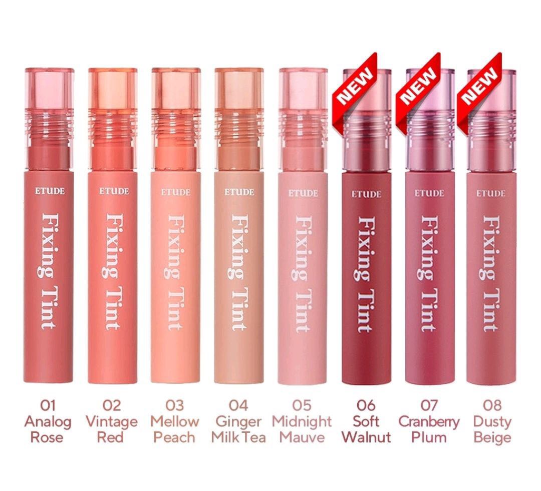 etude house fixing tint asian authentic genuine original korean skincare montreal toronto calgary canada thekshop thekshop.ca natural organic vegan cruelty-free cosmetics kbeauty vancouver free shipping color swatches